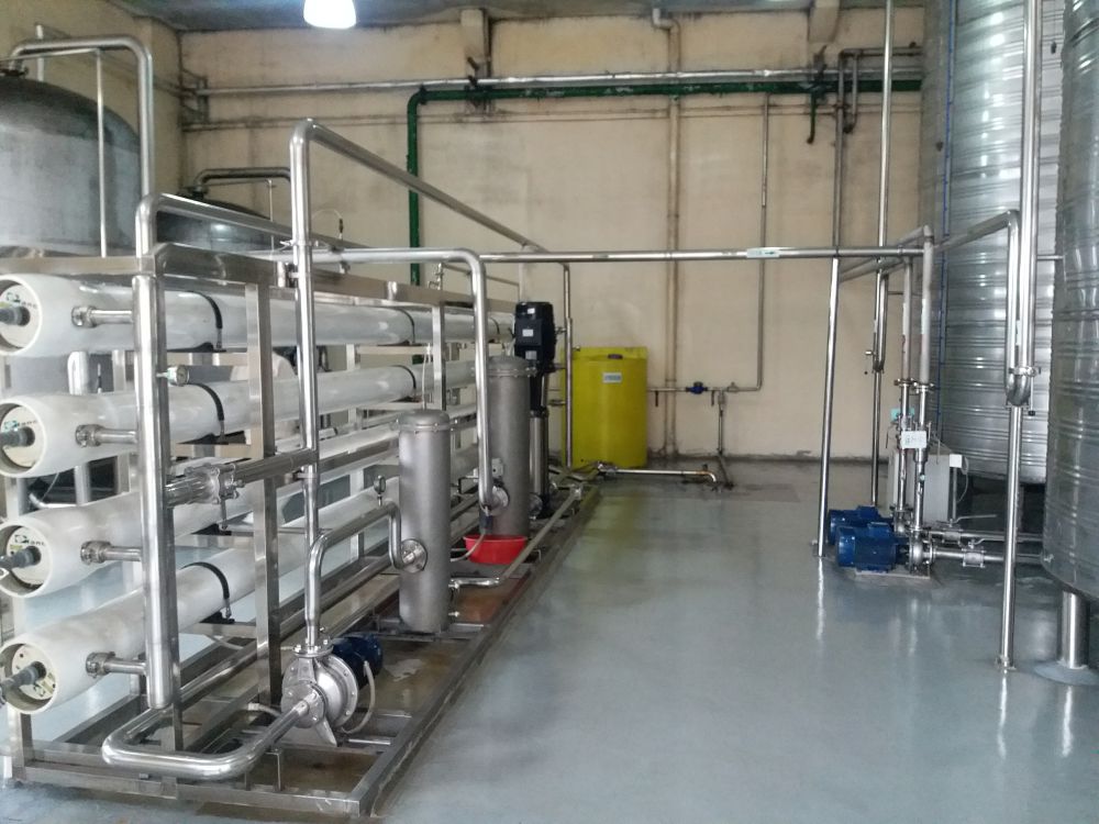 廣東某某酒廠30m3ph純水係統