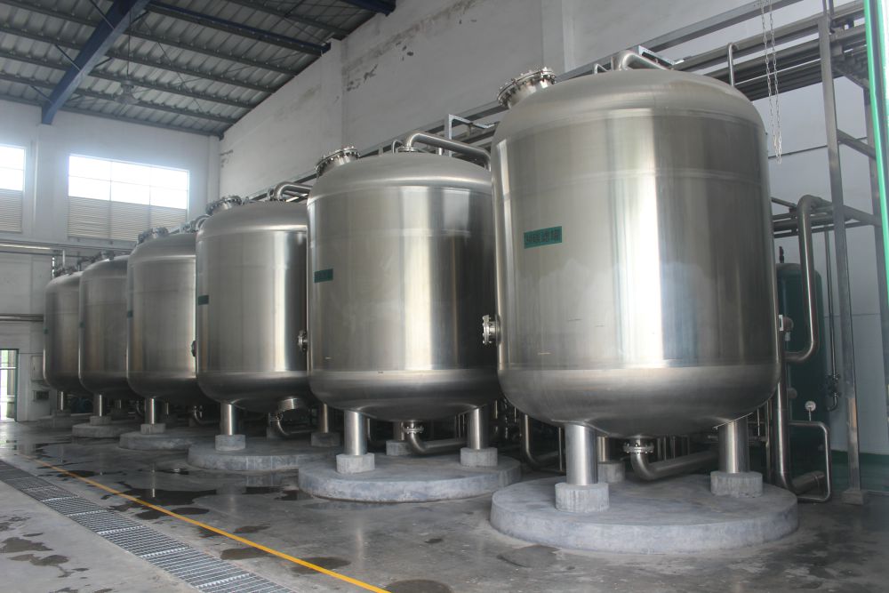 廣州某某啤酒100噸過濾輭化水工程