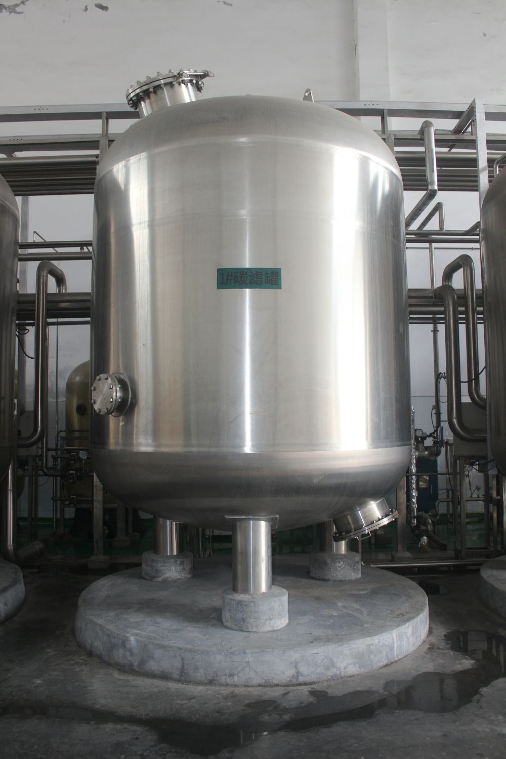 廣州某某啤酒100噸過濾輭化水工程